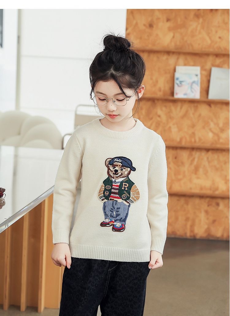 Winter Kids Sweater Toddler Boy Clothes New Style Polos Boys Girls Pullover sweatshirt Childrens warm Hoodie ClothingW251204