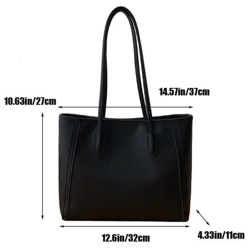 AW25 Campaign Tote Bag Leather Womens Bag Large Shoulder Bag Female Simple Underarm Pouch Commuting HandbagW251028