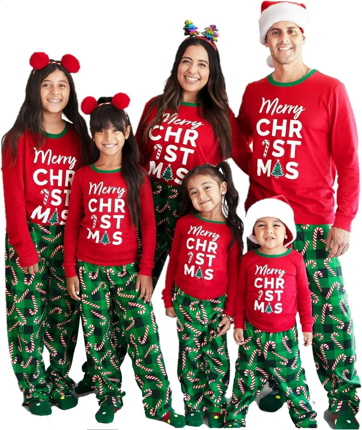 2025 Merry Christmas Print Family Pajamas Set Mother Father Kids Matching Clothes Full Sleeve O Neck Cute Homewear Xmas Wear 251027