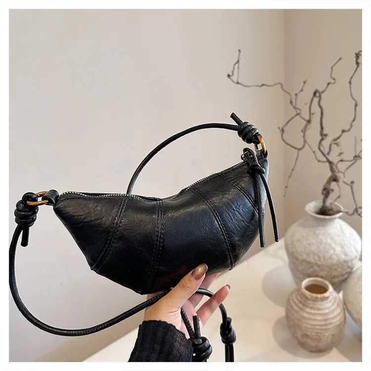 Popular in autumn and winter shows retro niche croissants versatile dumpling bags 2025 new trendy fashion single shoulder crosT251028