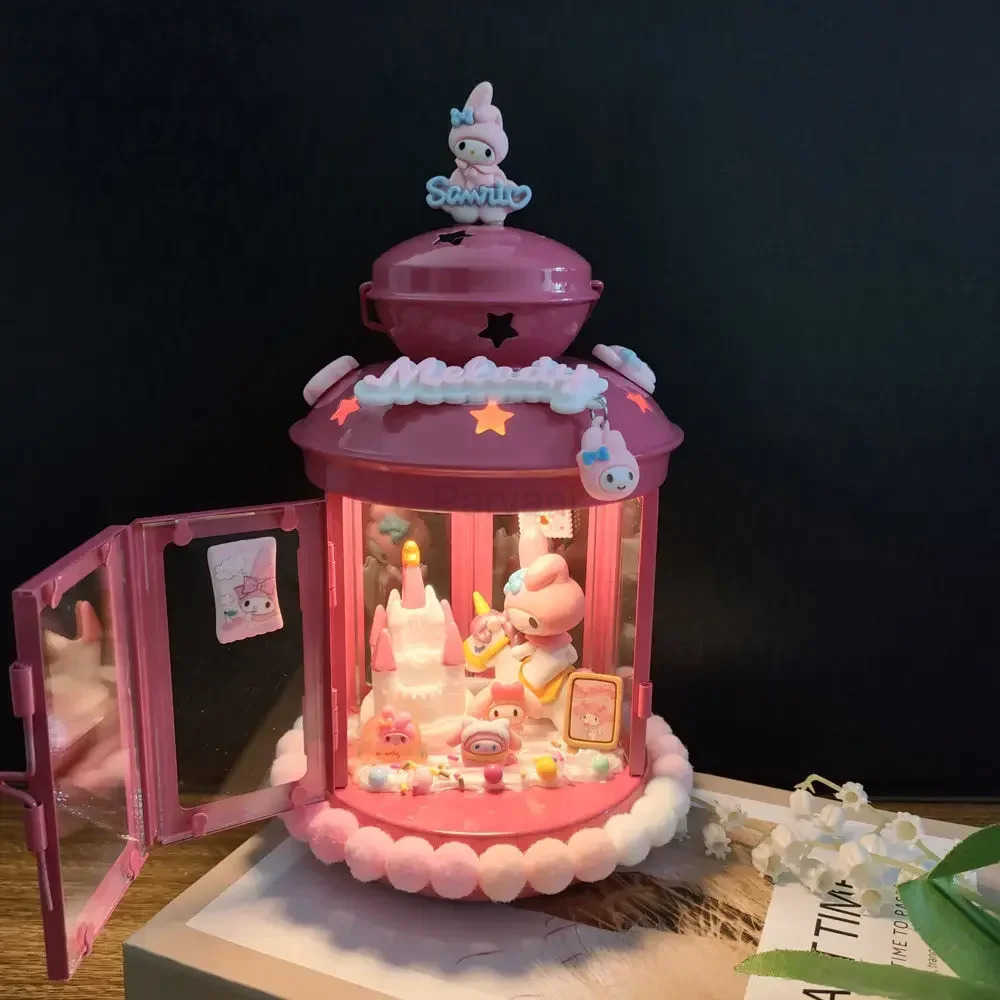 Sanrio Sanrio Kuromi Hello Kitty Diy Night Light Cinnamoroll Pochacco Children Birthday Gift My Melody Fur Ball Series Christmas Gift H251110