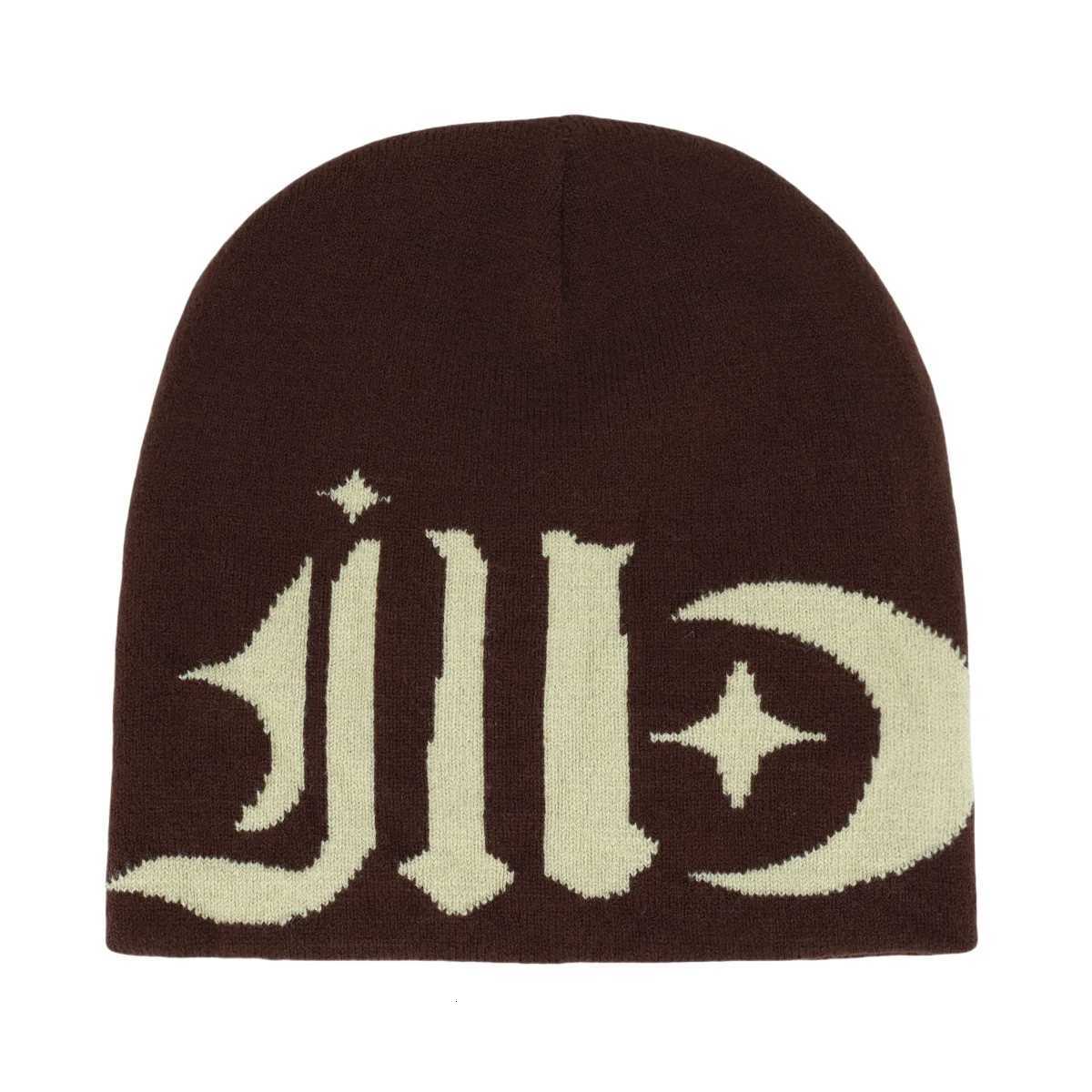 2025 New Autumn Winter Keep Warm Skiing Cap Letter Pattern Beanies for Wen Men Hip Hop Y2K Sklies Knitted Hat Ear Protection X2510281