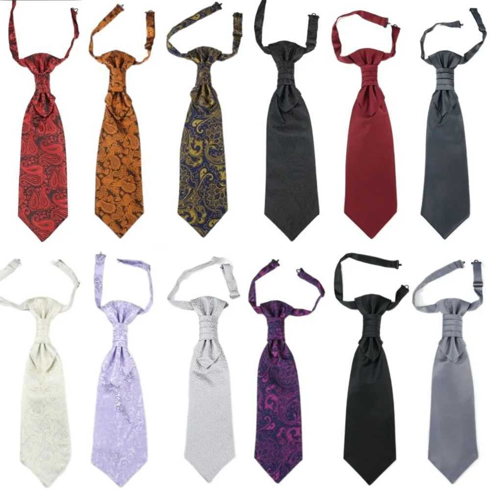 Luxury Jacquard Floral Neck Ties Ascots Bowknot Groom Neck Wear Woven Collar Business Formal Tie MaleW251028