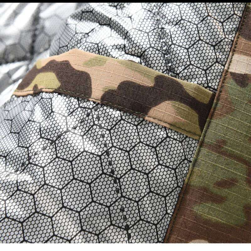 Camouflage Tooling Mens Hooded Parkas Thickened Winter Durable Multiple Pockets Outdoors Working Cotton Jackets Warm Windbreaker