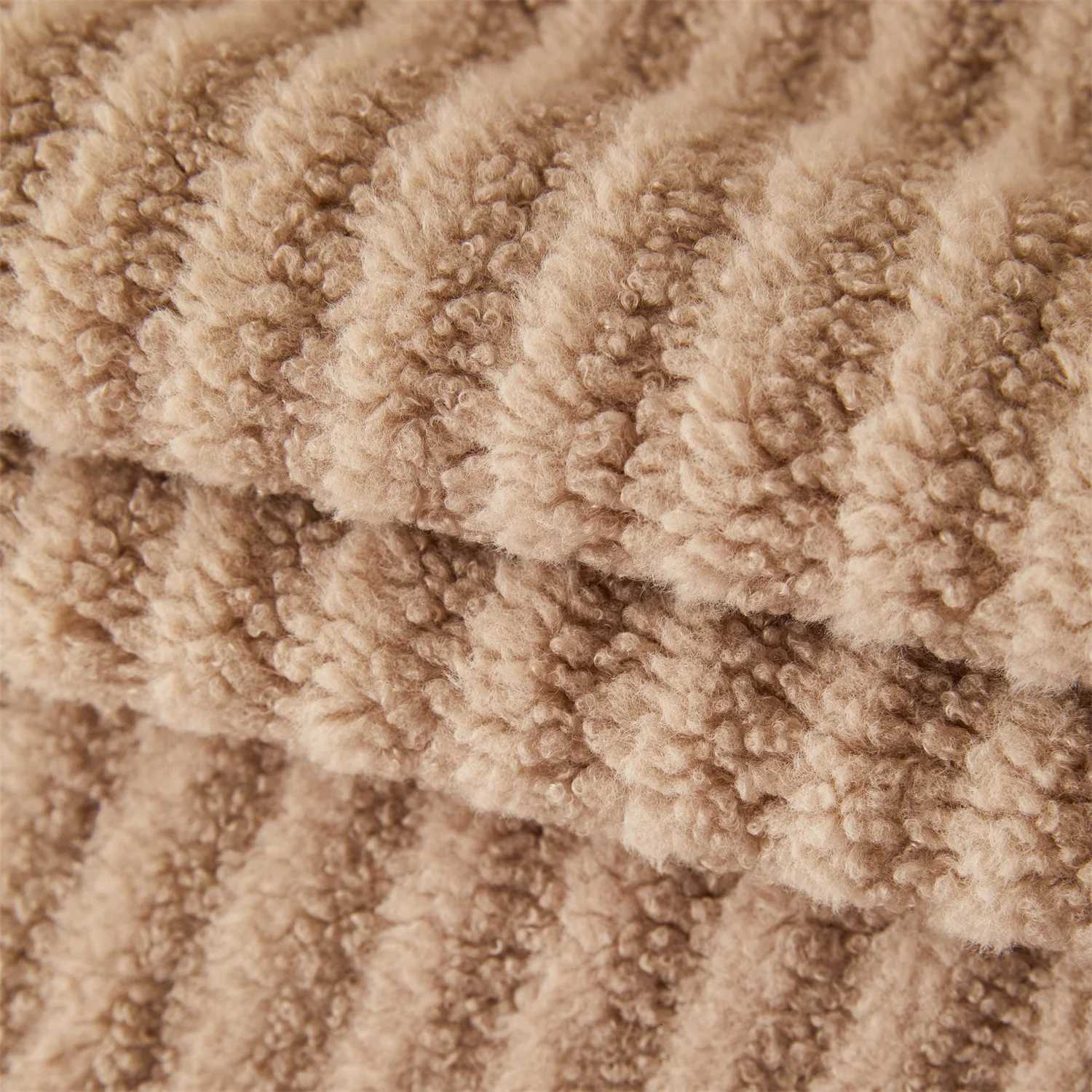 ic Stripe Jacquard Sherpa Sofa Cover Winter AntiSlip Couch Seat Cover for Living Room Sofa Towel Furniture Decor C251028