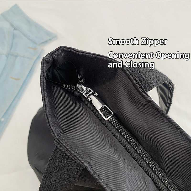 New Large Capacity Striped Single Shoulder Tote Bag Versatile Casual Office Commuter HandbagW251028