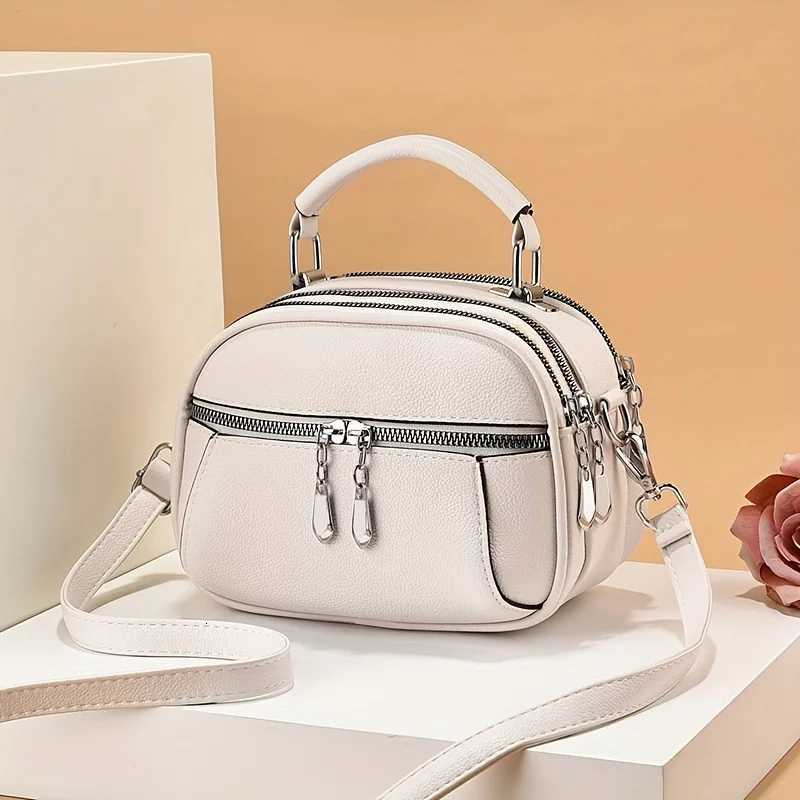 New Fashion Womens Crossbody Bag Multiple Pockets Small Round Buns Storage Wallet Shoulder Bag Daily CommutingT251028