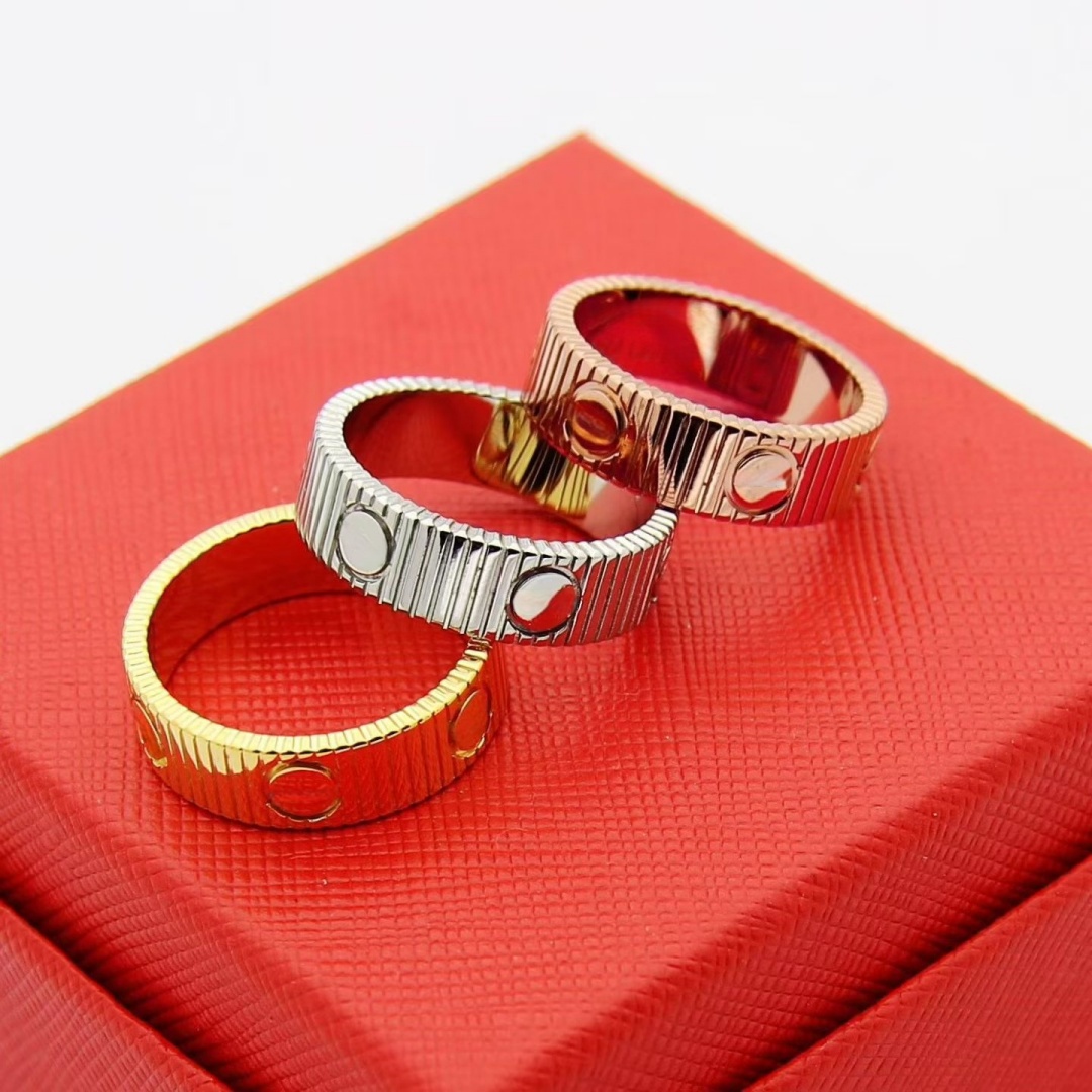 Luxury jewelry designer ring love rings designer for women fashion unisex couple silver Valentine's Day Gift Party Travel Men Diamond Rings Daily Outfit wedding ring