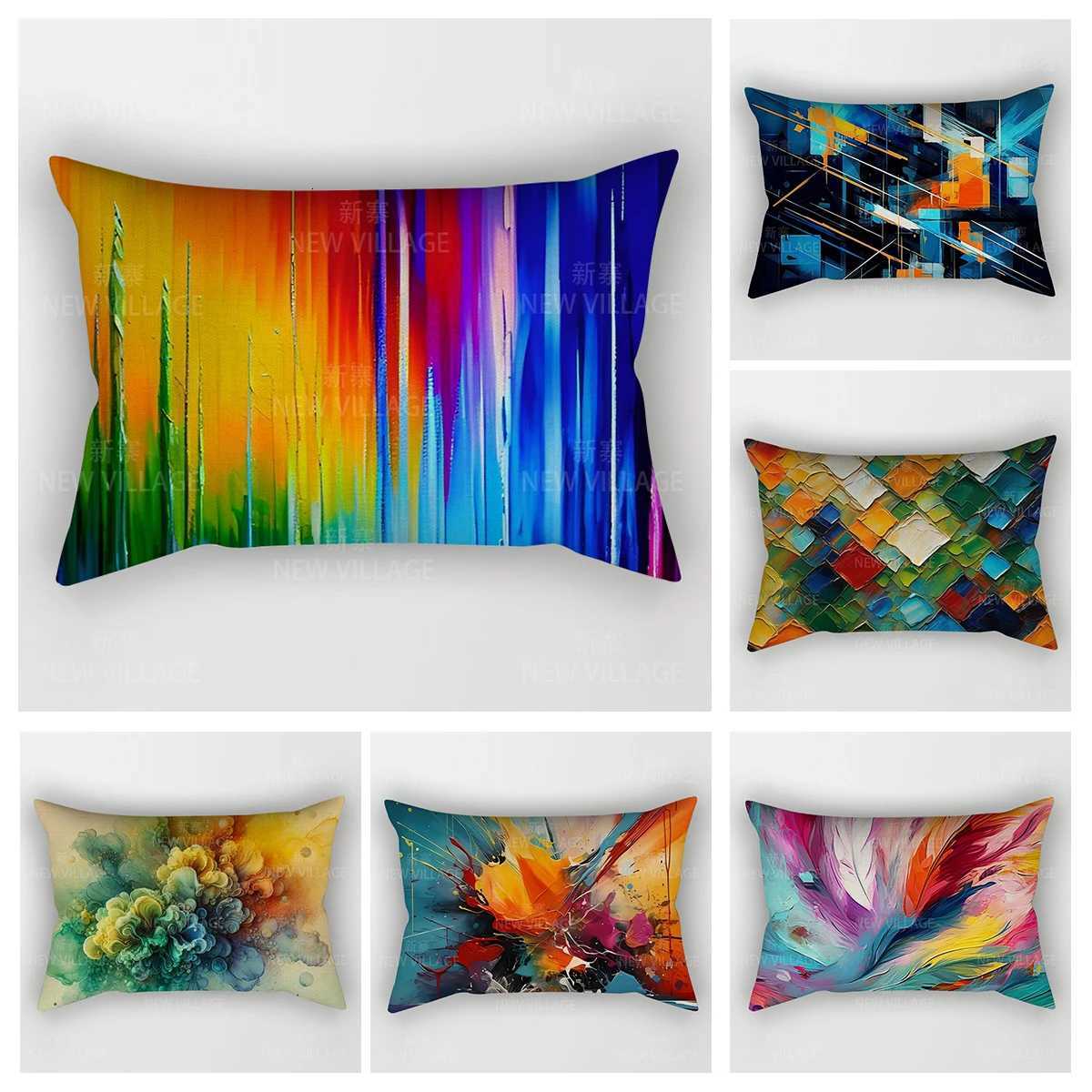 Pillow Case Modern Decorative Cushion for Home Living Room Decor Throw Cover 4874 30x50cm 40x60cm 50x70cm Abstract bedroom bed sofa C251028