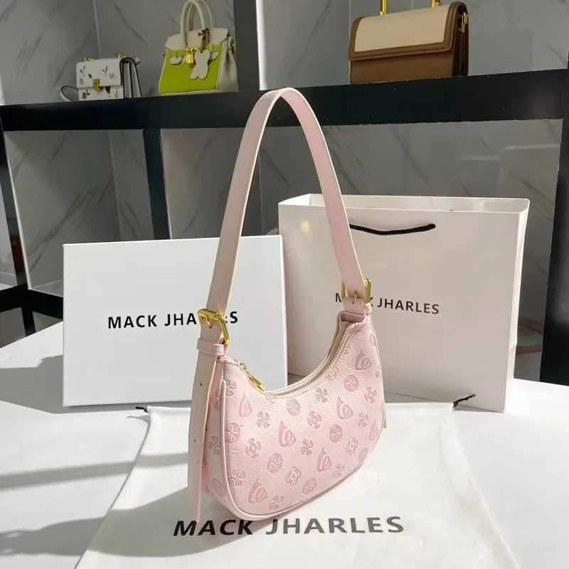 Highend texture niche womens bags new popular and versatile crossbody bags singleshoulder underarm halfmoon bagsT251028