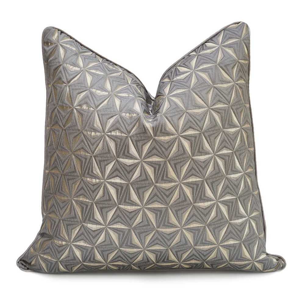 Pillow Case Design Luxury Sofa Cushion Cover Grey Snowflakes Geometric Covers for Home Sofa Decoration 30x50 45x45 50x50 60x60cm C251028