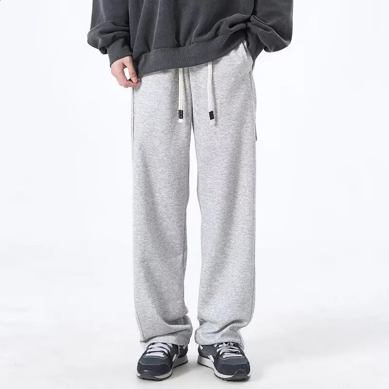 Straight Leg Pants Mens Summer Style Loose Casual Sports Spring And Autumn Sweatpants Drape 251027