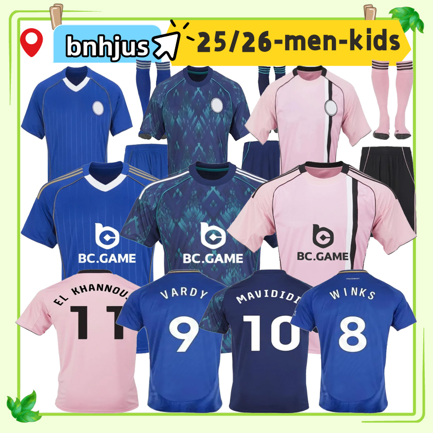 25 26 EL KHANNOUSS Leicester soccer Jersey MAVIDIDI DAKA 2025 2026 FATAWU AYEW McATEER NDIDI SOUMARE SKIPP WINKS jerseys men top kit kids sets football shirt uniforms