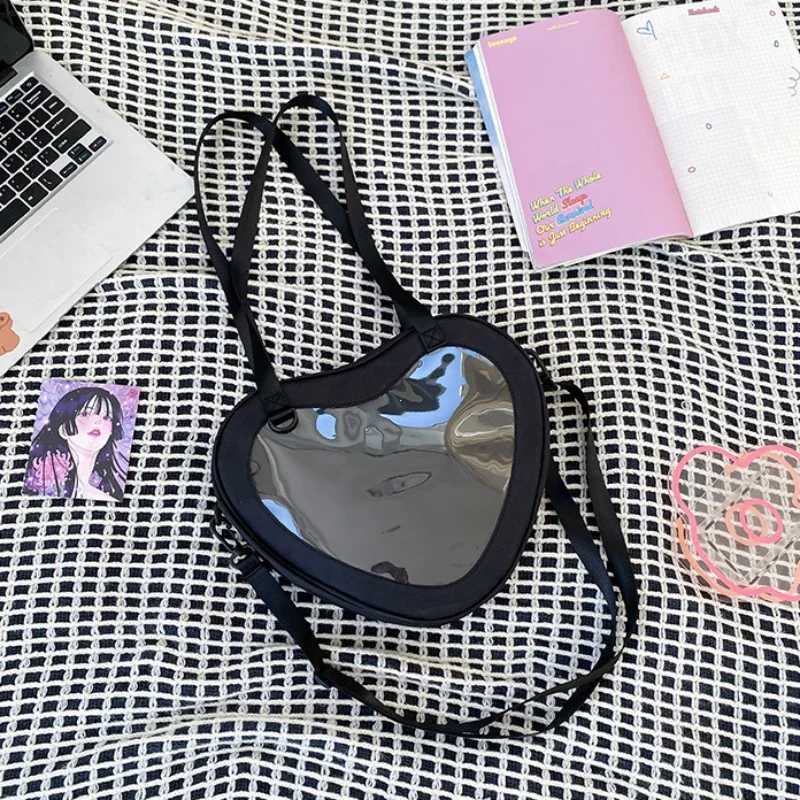 Love Heart Design Itabag Women 2024 New Transparent Crossbody Bags Girls Purses and Handbags Ita Bag for Girls JK Uniform BagW251028