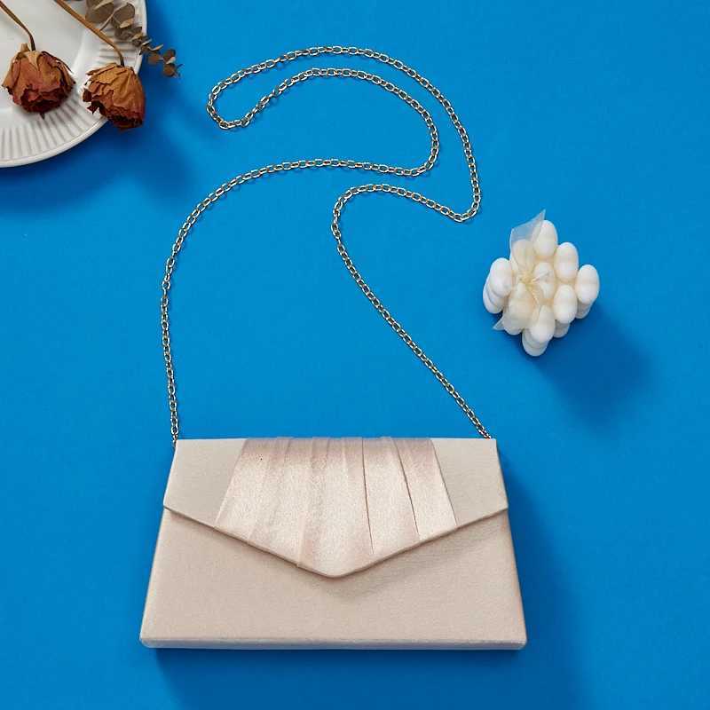 Evening Dress Storage Bag with Chain Single Shoulder Crossbody Strap AllinOne Holding Bag for Dinner Parties Marriage Banquets H251027