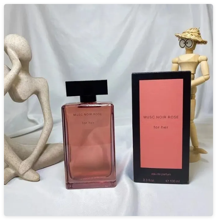 New For Her Perfume 100ml Musc Noir Rose Perfumes Women Fragrance 3.3fl.oz Eau De Parfum Long Lasting Good Smell EDP Floral Woman Cologne Spray Body M