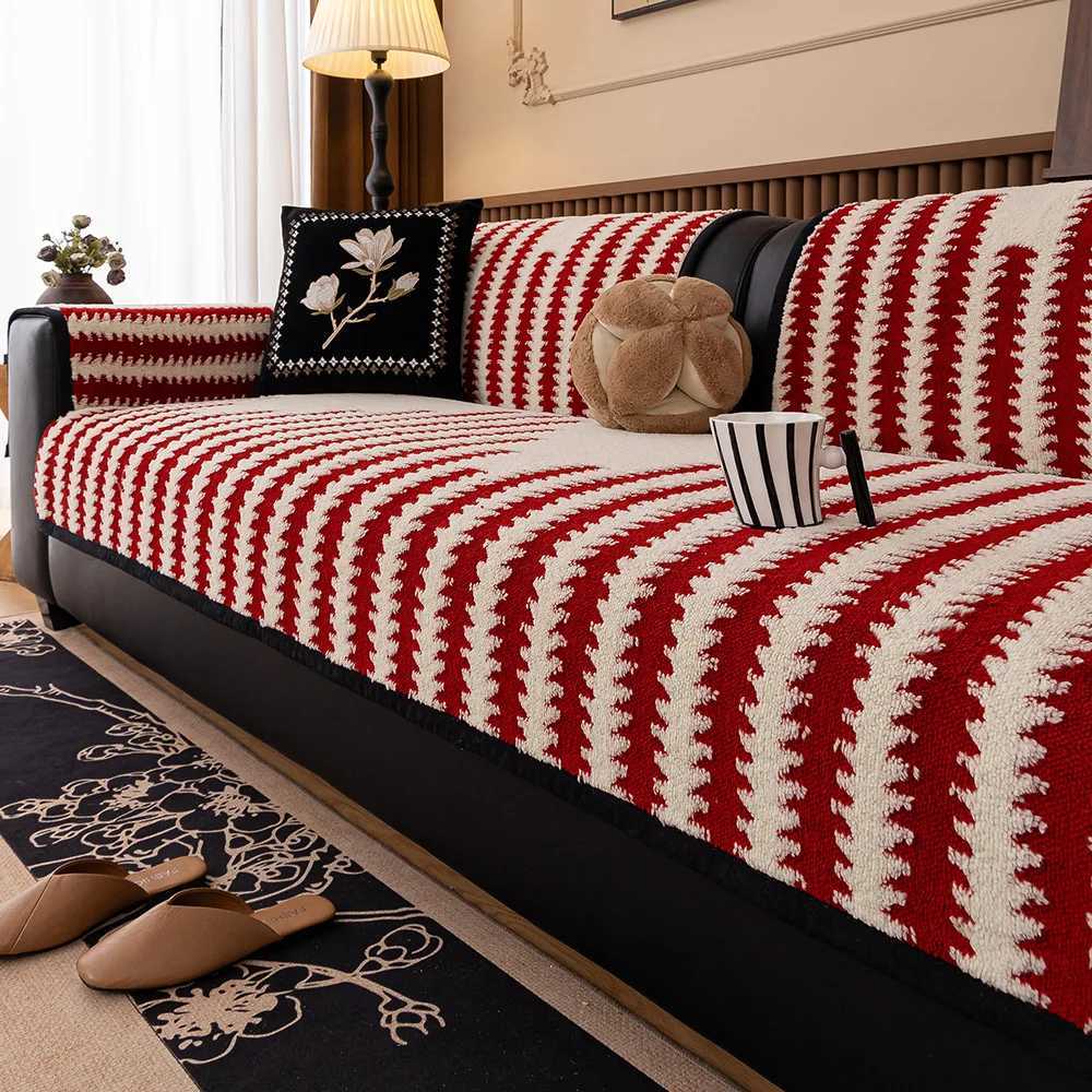 Light luxury highgrade sofa cushion padded four seasons universal cushion nonslip anticat scratch sofa backrest cover C251028