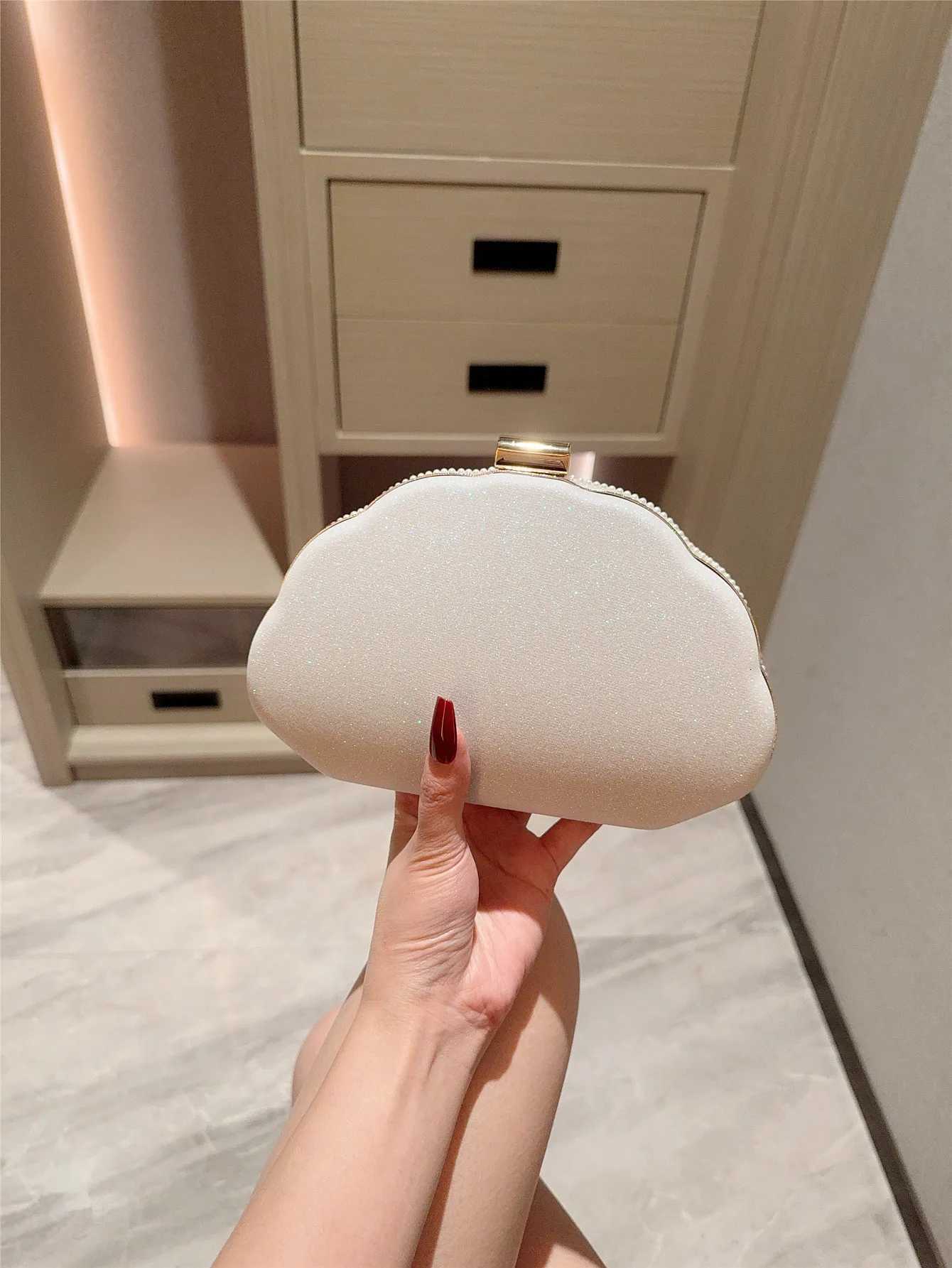 Elegant Pearl Dinner Bag with Dress Evening Bag Formal Party Bag Prom Bag Clutch Bag Chain Bag H251027