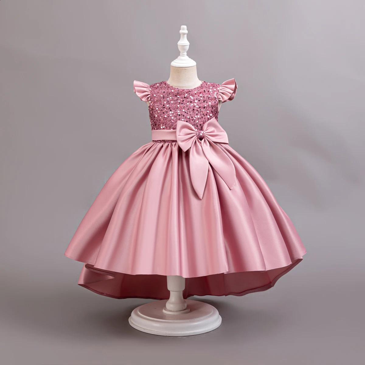 Girl Black Gown Girls Fly Sleeveless Dress Children Wedding Evening Birthday Party Princess Dresses For Children Girls 251023