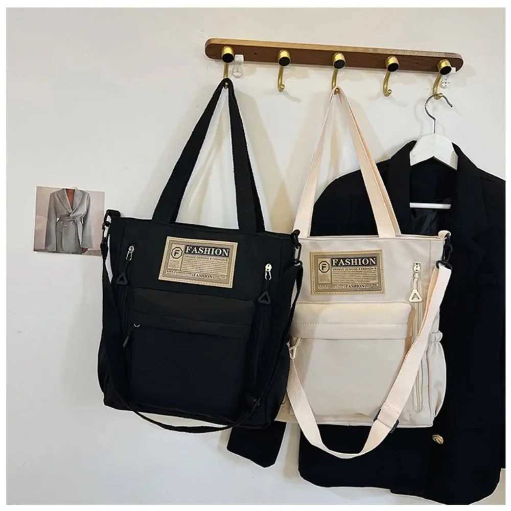 Newest Female Teens Students Shoulder Bag Korean Style Contrast Color Handbag Stylish Nylon Korean Crossbody Shopping Bags 2024W251028