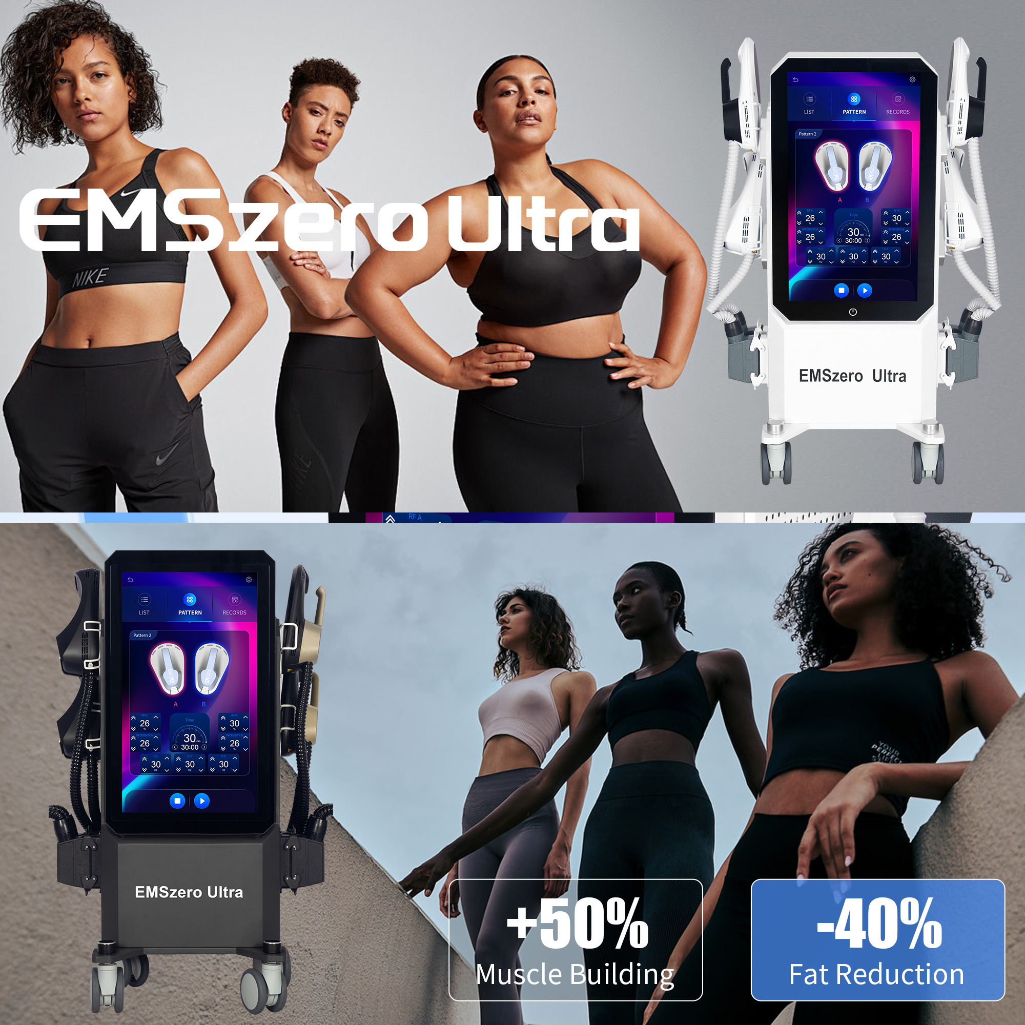 High-end EMS Sculppt Body Sculpting RF Slimming Machine EMSzero Pro Weight Loss And Muscle Building Electromagnetic Muscle Stimulator HIEMT 200HZ 6500