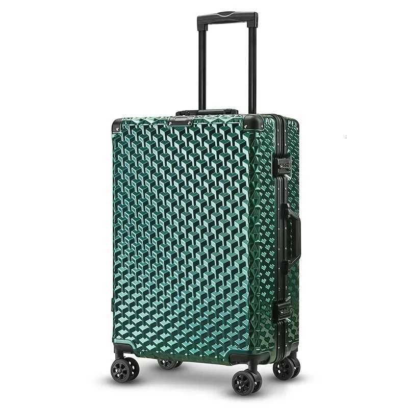 New Travel suitcasepassword box 2428 inch universal wheel suitcase aluminum frame luggage20 inch cabin rolling luggage bag W251028