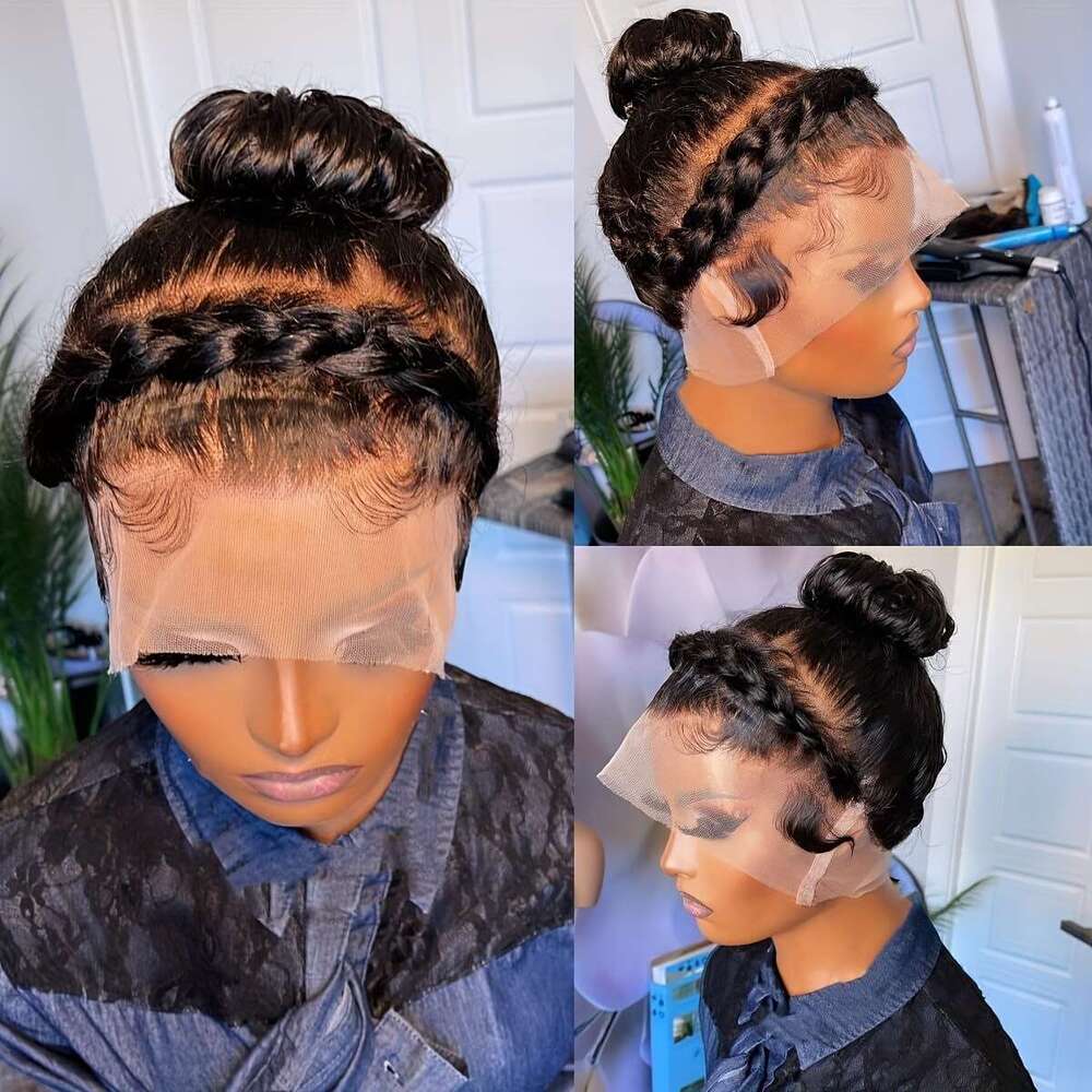 Front Pre Plucked 250% Density 100% Human 360 Full HD Lace Frontal Body Wave Wig Women With Hair Cosplay Party Costume For Daily Use Wigs