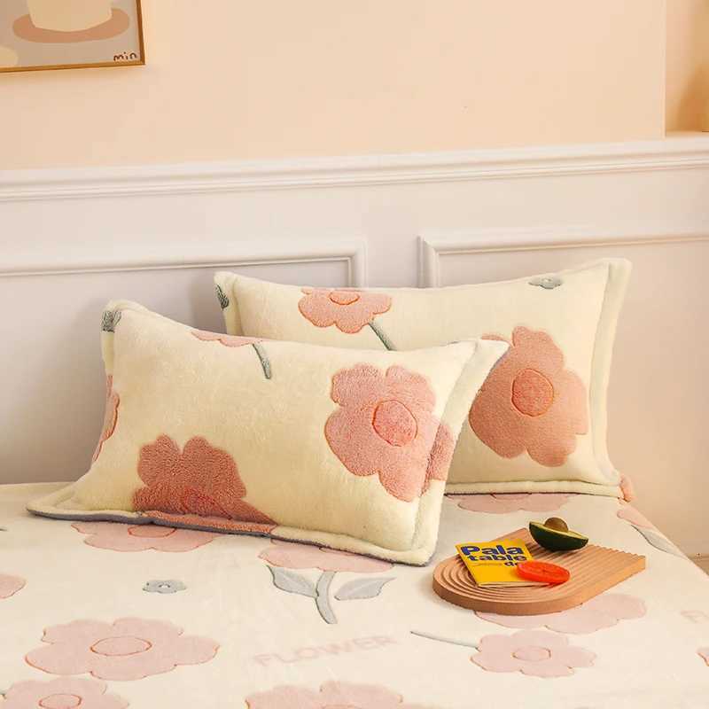 Pillow Case 2PCS Microfiber Keep Warm Throw Case Winter Soft Euro Sham for BedCustom Size Cushion Cover Sofa Decoration case C251028