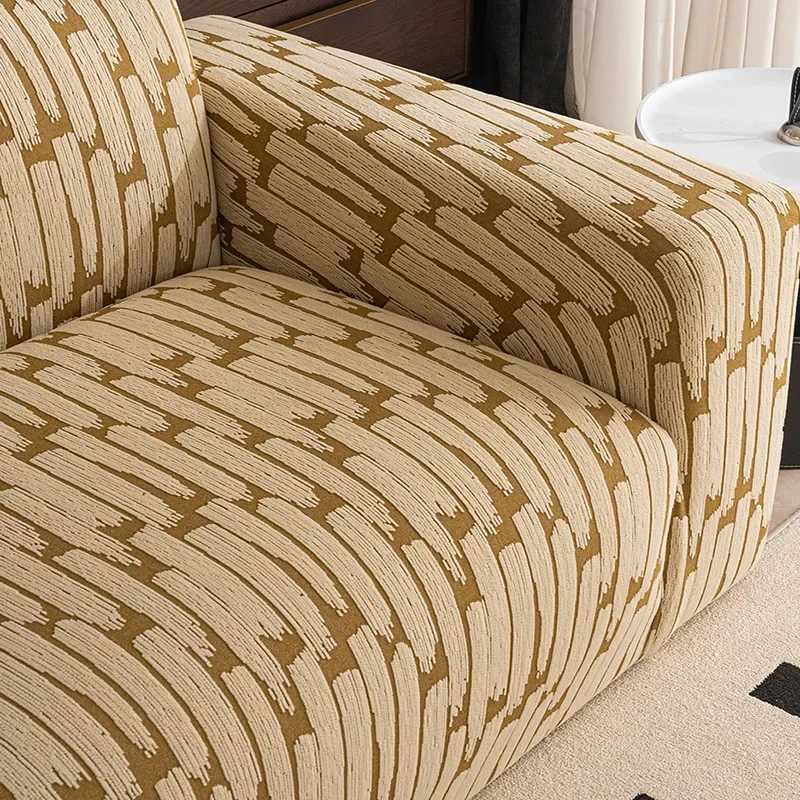 Polar Fleece Jacquard Sofa Cover Autumn Winter All Inclusive Elastic Couch Slipcover Anti Slip Pet Friendly Armchair Protector C251028