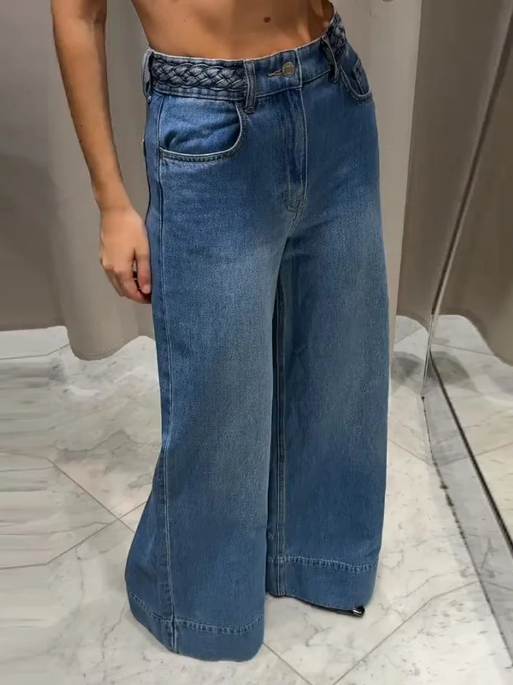Fashion Womens Denim Jeans Pant Loose Vintage 2025 Spring Autumn Multiple Styles Long Pants Female High Street Baggy Trousers 251027