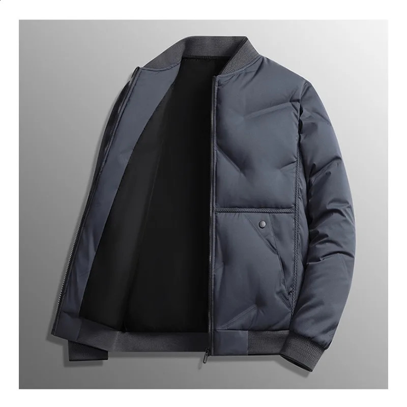 AutumnWinter Mens Down Cotton Jacket Fashion Trend Solid Color High Quality Comfortable Thick Coat for Men Top 251027