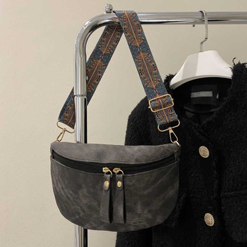 Stylish Hobo Solid Color Satchel Luxury Designer Chest Bag Womens PU Leather Waist Bags Wide Strap Fashion Funny Shoulder PackW251028