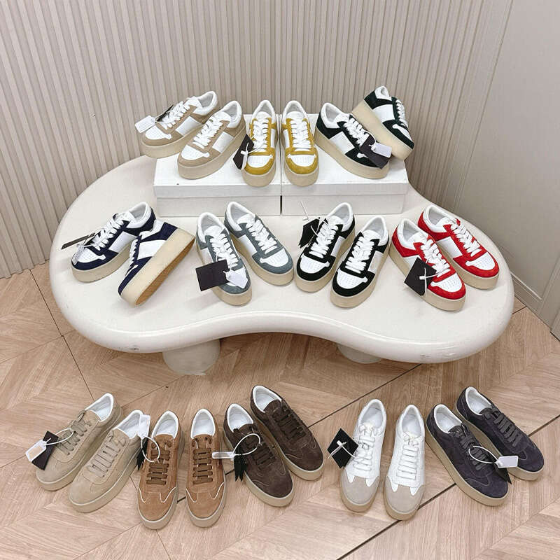 Downtown Bold Nappa Leather and Suede Sneakers Desginer Shoes Women Luxury Nylon Casual Shoes Thick Bottom Sneaker with box