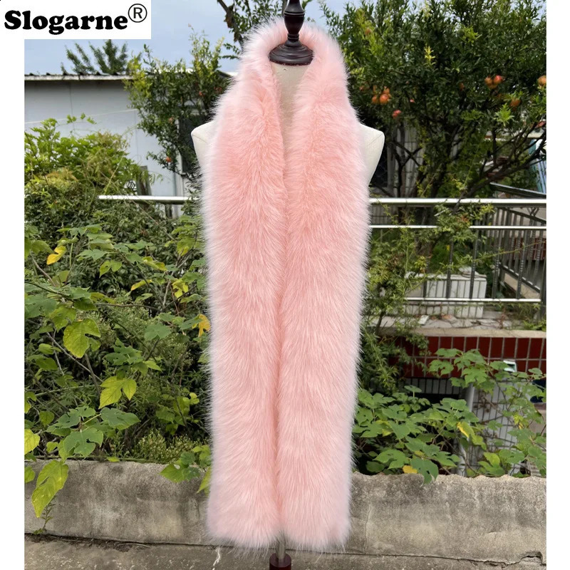 American 180cm Super Long Faux Fox Fur Scarf Winter Women Cosplay Warm Fashion Neck Decor Fluffy Shawl Wrap Furry Scarves 251023