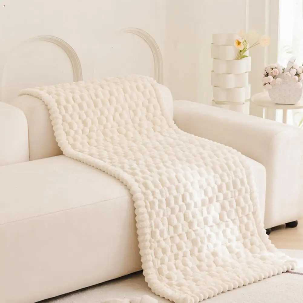 Plush Couch Throw Thickened Couch Protector Thick Plush Fuzzy Couch Cover for Winter Non Slip Sofa Slipcover Protector C251028