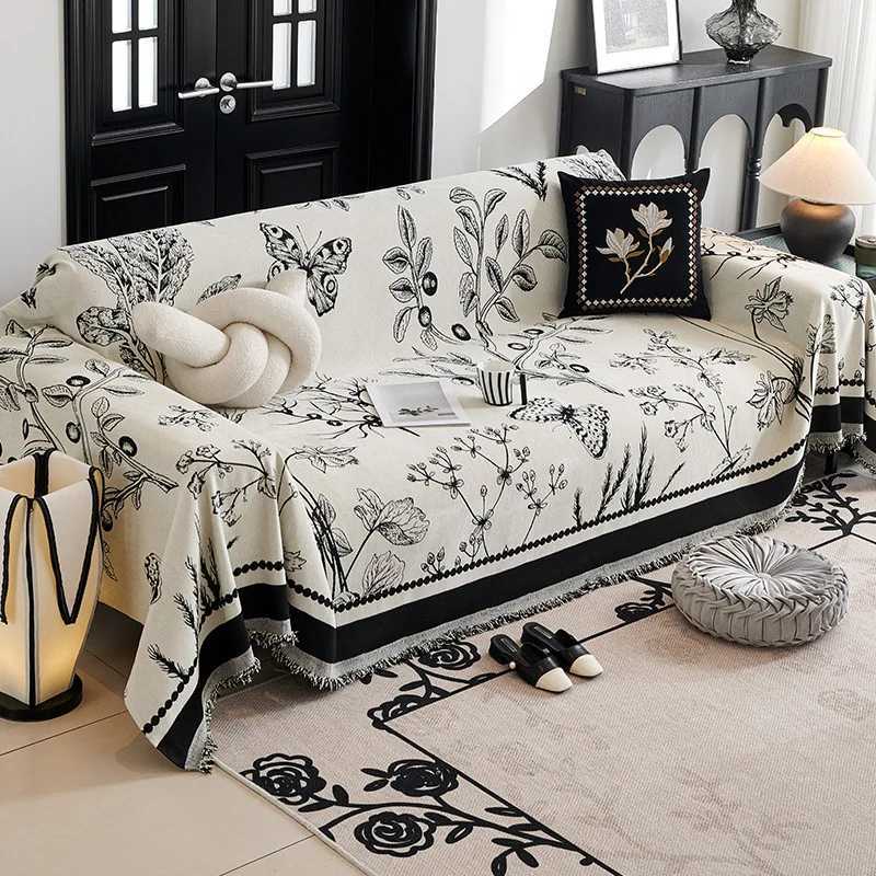Bohemia Sofa Blanket Chenille Fabric Sofa Covers Four Seasons Universal Tassel Throw Blankets Anticat Scratch Towel Protector C251028