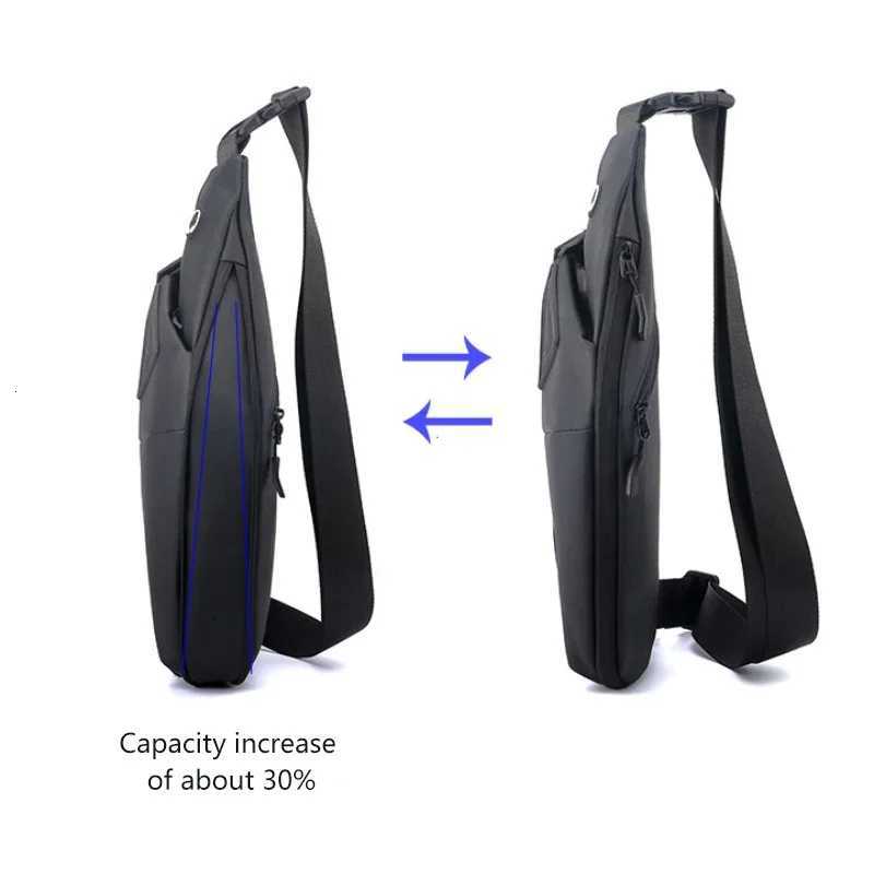 Antitheft Chest Bags Crossbody Bag for Men Messenger Bag Sling Shoulder Bag Mobile Phone Waterproof Bagpack Travel Sports BagsW251028