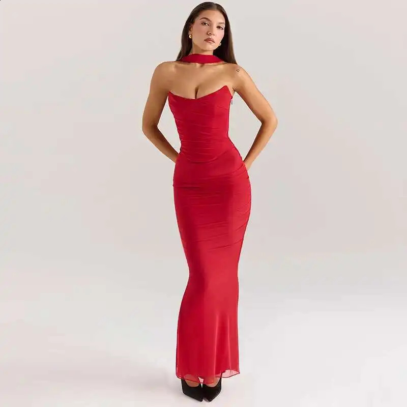 Giyu Sexy 2 Piece Set Women Summer Autumn Corset Top Long Skirt Dress Sets Elegant Off Shoulder Club Party Two Piece Set 251020