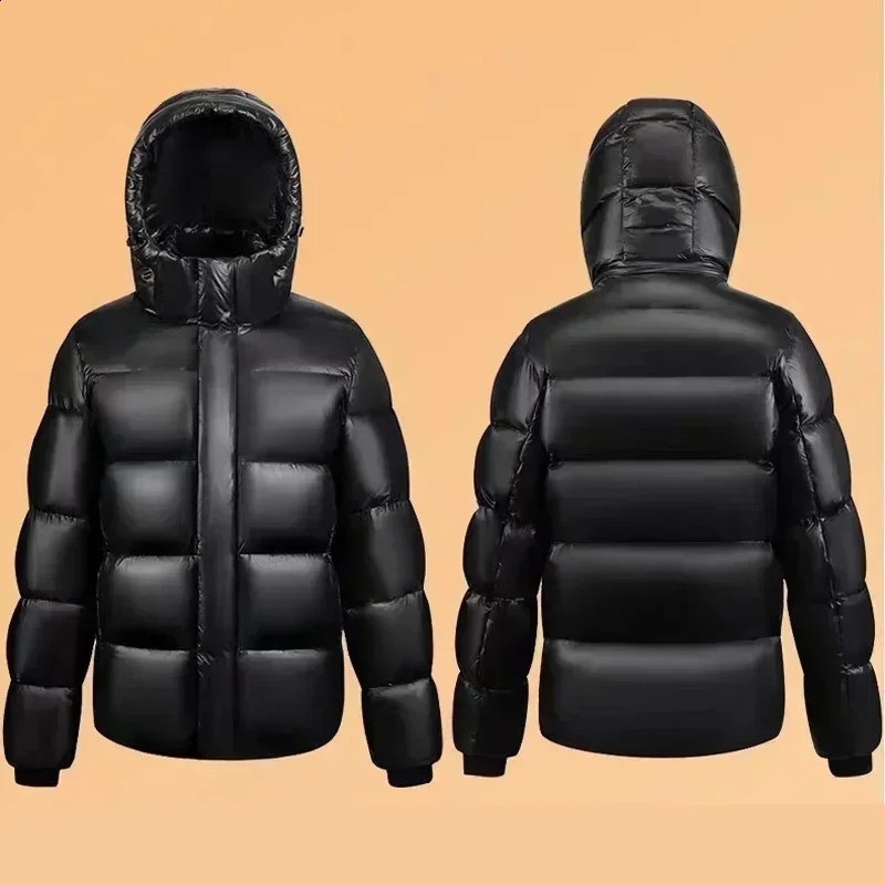 Down Jacket Men Winter Waterproof Goose Jacket Men Hooded Feather Goose Coat Women Black Puffer Jacket Man 251027