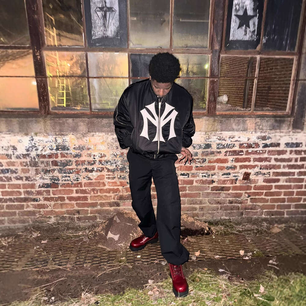 Multi-zipper Design Men's and Women's Loose Letter Embroidery Pattern Fashion Sweatshirt