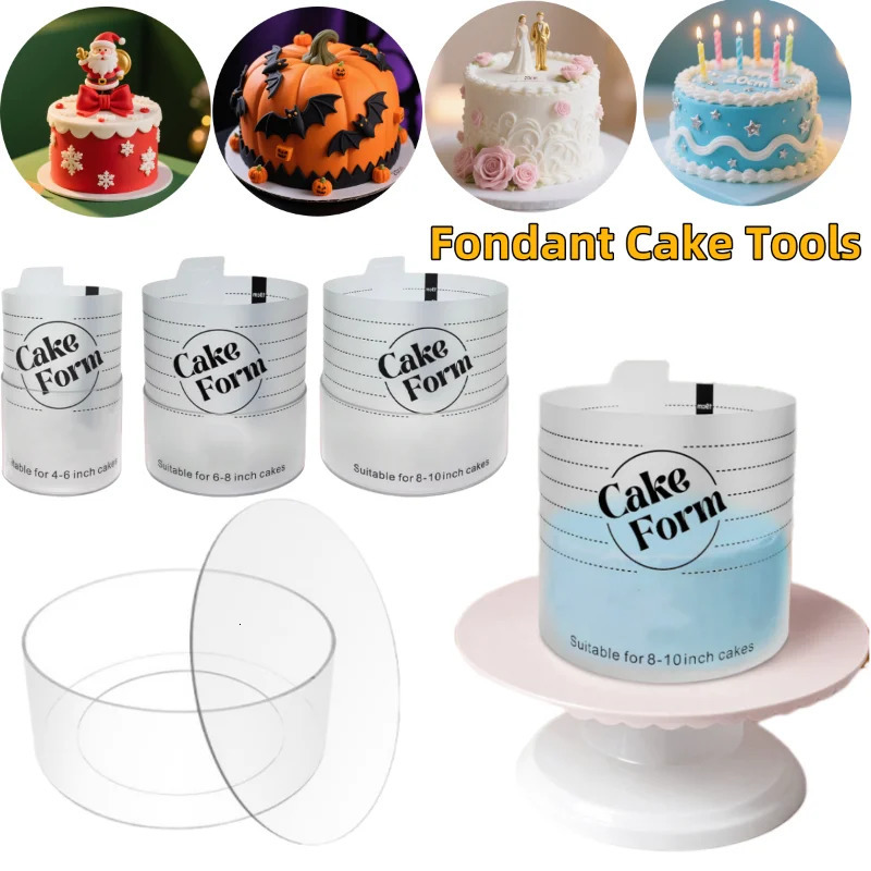 Adjustable Round Cake Ring Mold Retractable Fondant Tools Mousse Acrylic Circle Baking 251028 - view 7