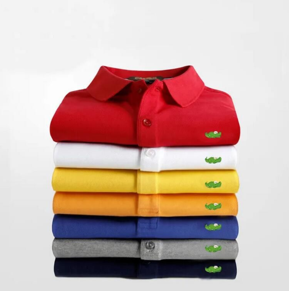 High Quality Brand new Mens Top Crocodile Embroidery Polo Shirt Short-Sleeve Solid Polo shirt Men Polo Homme Slim Men Clothing Camisas Polos Shirt Asian size S-6XL