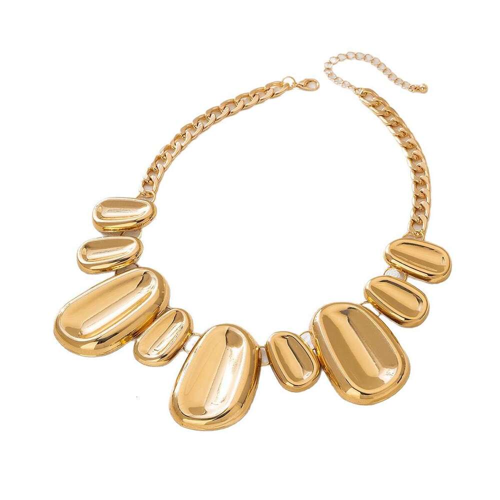 Exaggerated Irregular Oval Splicing Suitable for Women's Style Necklace - No Gift Box