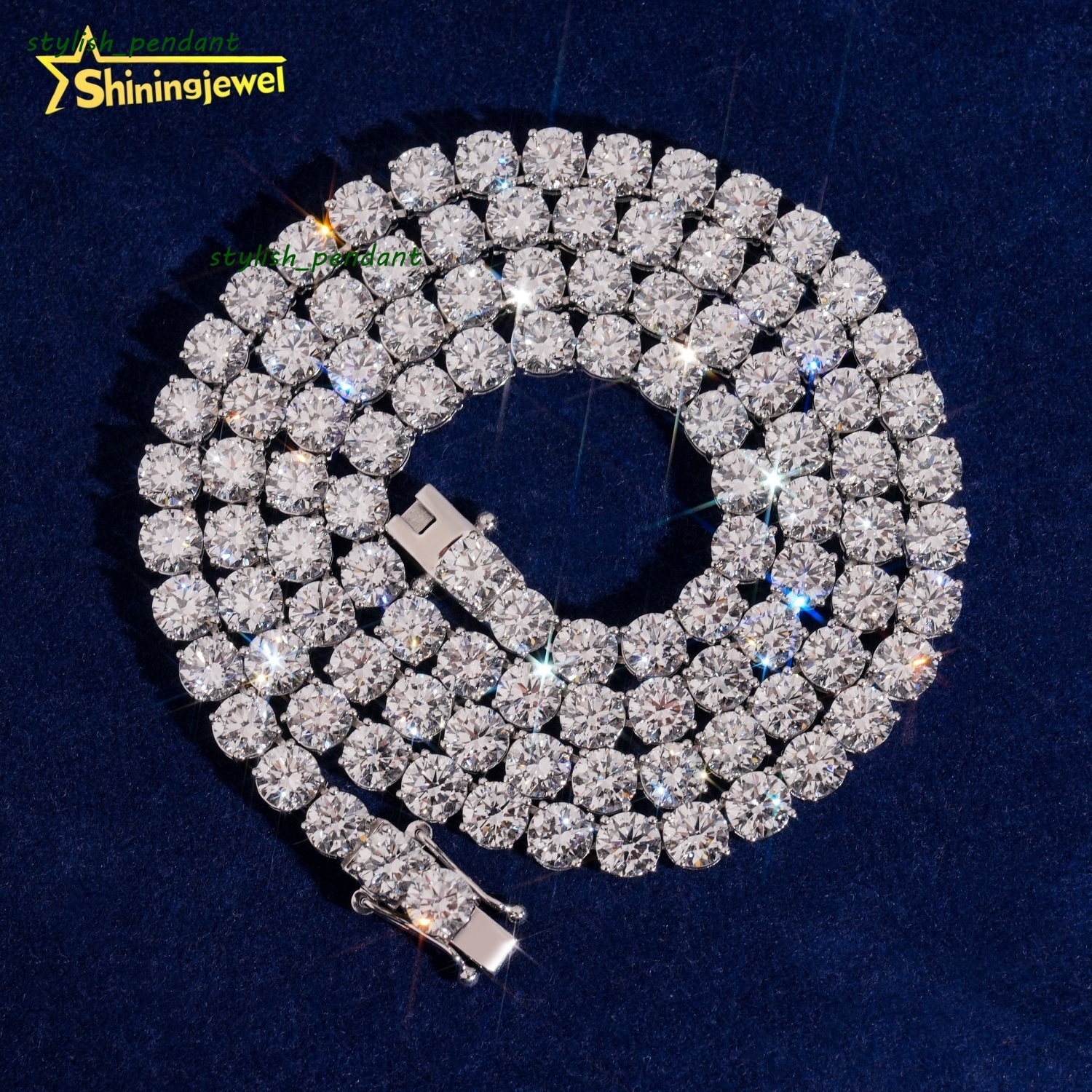 Top Quality Factory Direct Hip Hop Style Hot Sale 5mm 10k Real Gold Lab Grown Diamond Tennis Chain