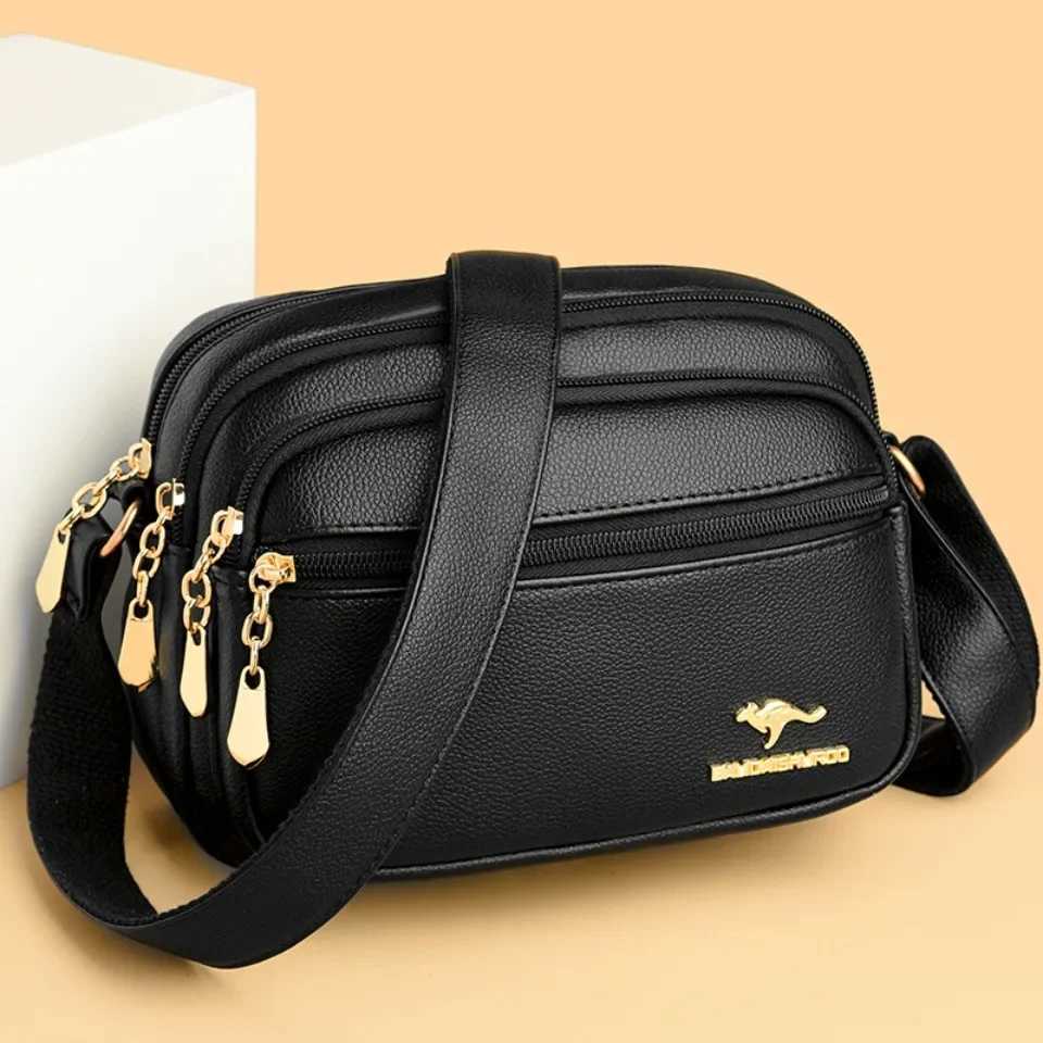 High Quality Soft Leather Purse Fashion Women Shoulder Messenger Bag Multipocket Wearresistant Bag Luxury Ladies Handbag SacT251028