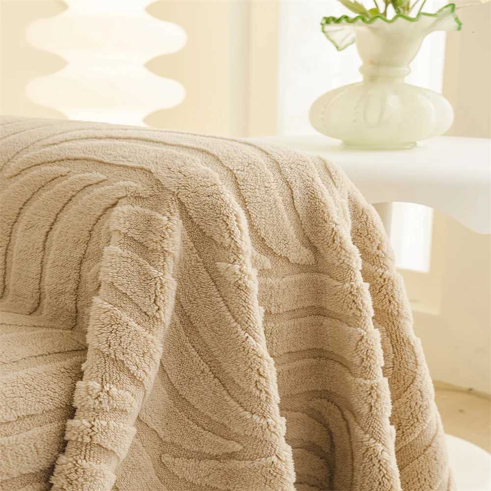 Plush Sofa Cover Autumn Winter Full Coverage Wraparound Sofa Sheet Cover Protector Simple Design C251028