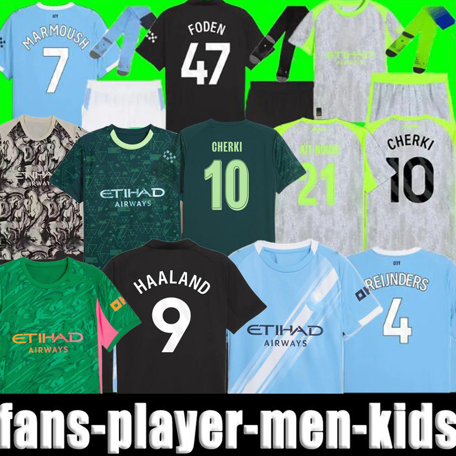 XXXL 4XL 25 26 HAALAND Fourth soccer jerseys FODEN MARMOUSH DOKU Cherki KOVACIC GVARDIOL DE BRUYNE DE BRUYNE Reijnders 2025 2026 football shirt men kids kit pink black