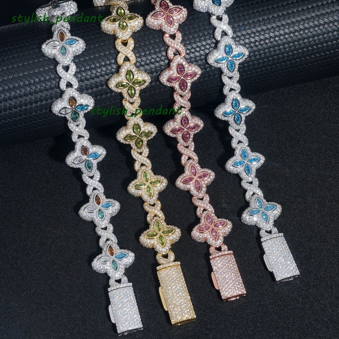 Wholesale Sterling Silver 925 Moissanite Pass Diamond Test Bracelets 18K Gold Plated Fine Jewelry