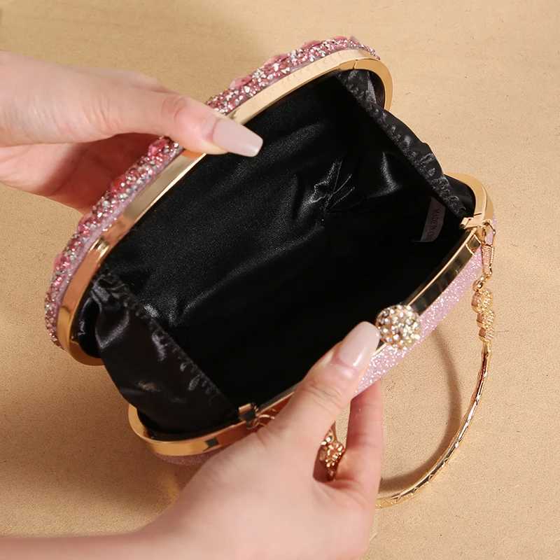 Crossborder explosive sunflower dinner bag Fashion banquet clutch bag Dress evening bag Diamond set bag European and American p H251027