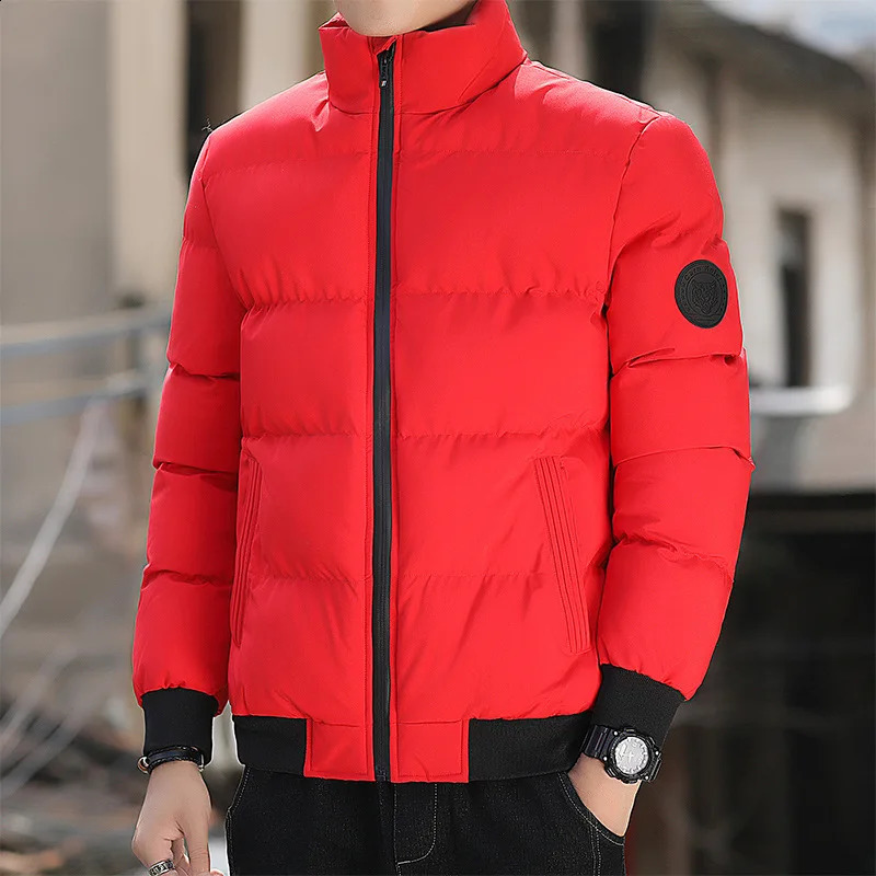 Cottonpadded Mens Winter Padded Jacket With Cashmere Thickening Korean Version Coat 251027
